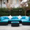 Outdoor-Rattan-Patio-Garden-Furniture-PE-Wicker-Sofa-wGrey-CushionsBlue-Cushion-Covers-are-for-freeblack7pcs-0