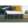 Outdoor-Screen-Canopy-Kit-with-Two-Zippered-Doors-Made-of-Fabric-in-White-Finish-10-Ft-W-x-20-Ft-D-0-0