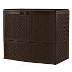 Outdoor-Storage-Cabinet-Resin-Box-Wicker-like-Patio-Organizer-Weather-Resistant-Multi-wall-Panels-Roomy-Garden-Storage-Unit-Contemporary-Design-Backyard-Dcor-Lockable-Easy-lift-Lid-eBook-by-BADAshop-0