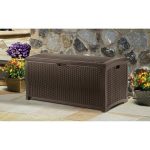 Outdoor-Storage-Wicker-Bench-with-Handles-Resin-Construction-Stay-Dry-Design-Deck-Box-for-Storing-Gardening-Tools-Pool-Supplies-Chair-Cushions-Extra-Space-Patio-Furniture-BONUS-E-book-0-0