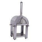 Outdoor-Wood-Fried-Pizza-Oven-Stainless-Steel-Cooking-Area-517ft-Sliver-With-Wheels-0-0