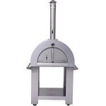 Outdoor-Wood-Fried-Pizza-Oven-Stainless-Steel-Cooking-Area-517ft-Sliver-With-Wheels-0