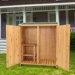 Outdoor-Wooden-Garden-Shed-Medium-Storage-Shed-Lockable-Storage-Unit-with-Double-Doors-0-2