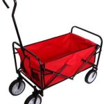 Outdoor-Yard-Folding-Wagon-Garden-Utility-Travel-Collapsible-Cart-Home-Red-0-0