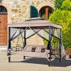 Outsunny-3-Person-Outdoor-Patio-Daybed-Gazebo-Swing-with-UV-Resistant-Canopy-and-Mesh-Walls-0-0