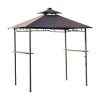 Outsunny-8-x-5-Two-Tier-Outdoor-BBQ-Grill-Gazebo-wLED-Lights-Bar-Shelves-BlackCoffee-0