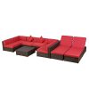 Outsunny-9-Piece-Aluminum-Outdoor-Patio-Rattan-Sectional-Furniture-Set-Crimson-0