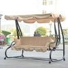 Outsunny-NEW-Covered-Porch-SwingBed-with-Frame-0