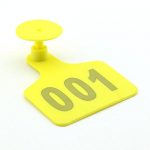 Owfeel-Pack-of-100-Plastic-Big-Ear-Tag-for-Cow-Cattle-Yellow-Numbered-001-100-0-0