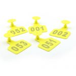 Owfeel-Pack-of-100-Plastic-Big-Ear-Tag-for-Cow-Cattle-Yellow-Numbered-001-100-0