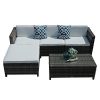 PATIOROMA-5pc-Outdoor-PE-Wicker-Rattan-Sectional-Furniture-Set-with-Cream-White-Seat-and-Back-Cushions-Blue-Throw-Pillows-Steel-Frame-Gray-0-0