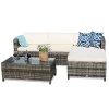 PATIOROMA-5pc-Outdoor-PE-Wicker-Rattan-Sectional-Furniture-Set-with-Cream-White-Seat-and-Back-Cushions-Blue-Throw-Pillows-Steel-Frame-Gray-0-3