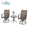 PHI-VILLA-3-PC-Swivel-Chair-Set-Patio-Bistro-Set-with-2-Chairs-and-1-Table-Brown-0-0