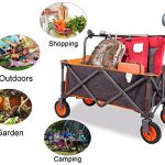 PORTAL-Collapsible-Folding-Utility-Wagon-Quad-Compact-Outdoor-Garden-Camping-Cart-Support-up-to-225-lbs-Grey-0-0