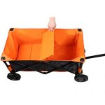PORTAL-Collapsible-Folding-Utility-Wagon-Quad-Compact-Outdoor-Garden-Camping-Cart-Support-up-to-225-lbs-Grey-0-1