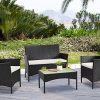 Palm-Springs-Deluxe-4-Piece-Rattan-Sofa-Set-wChairs-Tables-Cushions-Black-0