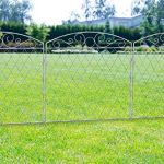 Panacea-87560-French-Country-Tall-Grid-Agricultural-Fences-38-x-36-Antique-White-0-0