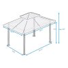 Paragon-Outdoor-GZ584NCK2-11-x-14-ft-Barcelona-Gazebo-with-Mosquito-Netting-and-Privacy-Panels-Cocoa-Canopy-0-0