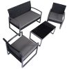 Patio-Chairs-Swings-Benches-NEW-Black-4-PCS-Outdoor-Patio-Garden-Black-Rattan-Wicker-Sofa-Set-Furniture-Cushioned-0