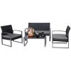 Patio-Chairs-Swings-Benches-NEW-Black-4-PCS-Outdoor-Patio-Garden-Black-Rattan-Wicker-Sofa-Set-Furniture-Cushioned-0-2