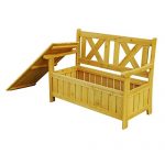 Patio-Furniture-Brown-Wooden-Outdoor-Storage-Bench-Wide-Comfortable-Seating-and-Doubles-as-a-Storage-Unit-Set-Includes-One-1-Bench-400-Pound-Weight-Capacity-0-0