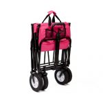 Pink-Mac-Sports-Collapsible-Folding-Utility-Wagon-Garden-Cart-Shopping-Beach-0-1