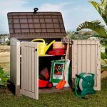 Plastic-Outdoor-Storage-Shed-30-CuFt-Color-BeigeTaupe-0-0