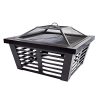 Pleasant-Hearth-OFW191S-Hudson-Square-Steel-34-Inch-fire-Pit-Wenge-0