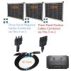 Plug-n-Power-3-in-1-Space-Flex-150w-Three-50w-Solar-Panels-Charging-Kit-for-12v-Off-Grid-Battery-next-day-from-US-0
