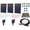 Plug-n-Power-3-in-1-Space-Flex-300w-Three-100w-Solar-Panels-Charging-Kit-for-12v-Off-Grid-Battery-next-day-from-US-0