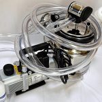 Portable-Complete-Goat-Bucket-Milkerw5L-SS-Jug-Pail-6CFM-Vacuum-Pump-Pulsator-Claw-Cluster-Shells-Liners-Clear-PVC-Mailk-and-Air-Hoses-Adapters-Hardware-included-Simple-System-Just-connectMilk-0