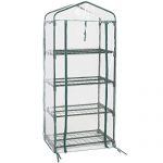 Powder-Coated-Steel-Bars-and-a-Polyethylene-Plastic-cover-4-Tier-Mini-Greenhouse-27-Long-x-18-Wide-x-63-High-Ideal-for-Gardening-Lover-0-0