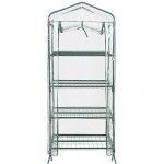 Powder-Coated-Steel-Bars-and-a-Polyethylene-Plastic-cover-4-Tier-Mini-Greenhouse-27-Long-x-18-Wide-x-63-High-Ideal-for-Gardening-Lover-0-1