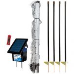 Premier-42-ElectroStop-Plus-Starter-Kit-Includes-White-ElectroStop-Plus-Electric-Net-42-H-x-100L-with-Double-Spiked-Posts-FiberTuff-Support-Posts-Solar-Fence-Energizer-Wireless-Fence-Tester-0