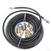 Pressure-Parts-8102167200-Sewer-Line-and-Drain-Jetter-Kit-14-x-100-Hose-with-Sewer-Nozzle-Adapters-0