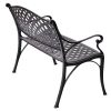 Pro-G-Bench-Aluminum-Frame-Seats-Relax-Chair-Patio-Garden-Outdoor-Antique-Weatherproof-For-All-Year-0-2