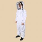 Qlychee-Full-Body-Beekeeping-Suit-White-Cotton-Bee-Keeping-Coverall-Uniform-Veil-Hood-0-0