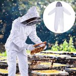 Qlychee-Full-Body-Beekeeping-Suit-White-Cotton-Bee-Keeping-Coverall-Uniform-Veil-Hood-0-1