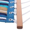 SUNMERIT-Hammock-Quilted-Fabric-with-Pillow-Double-Size-Spreader-Bar-Heavy-Duty-Stylish-for-Outdoor-Garden-Patio-2-Person-450-lbs-CapacityBlue-Stripe-0-2