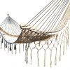 Sees-Garden-Cotton-Hammock-Handmade-Curved-Style-with-crochet-Border-by-Mayan-Artisans-Soft-Comfortable-and-Mexican-Double-Size-Neutral-or-Multi-Color-High-Capacity-0-2