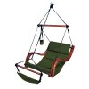 Sky-Air-Lounger-PorchPatio-Swing-with-Wooden-Armrest-Green-0