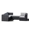 Sky-Patio-B1035-BR-4-Pieces-Outdoor-Furniture-Complete-Patio-Wicker-Rattan-Garden-Corner-Sofa-Couch-Set-0-1