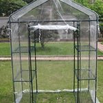 Small-3-tier-Walk-in-Greenhouse-with-6-Shelves-and-Clear-PVC-Cover-0-0