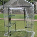 Small-3-tier-Walk-in-Greenhouse-with-6-Shelves-and-Clear-PVC-Cover-0-1