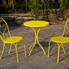 Small-Space-Scroll-3-Piece-Chairs-Table-Outdoor-Furniture-Bistro-Set-Yellow-Seats-3-0