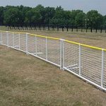 Sportpanel-Fencing-in-White-w-Yellow-Top-Safety-Rail-0-0