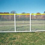 Sportpanel-Fencing-in-White-w-Yellow-Top-Safety-Rail-0