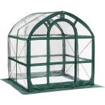 SpringHouse-Greenhouse-with-green-frame-and-clear-body-with-UV-protection-for-longevity-0