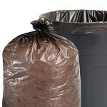 Stout-T5051B15-100-Recycled-Plastic-Garbage-Bags-65gal-15mil-50×51-BrownBlack-100CT-0