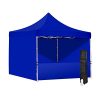 Strong-Instant-Canopy-Tent-Kits-w-Sidewalls-in-4-Colors3-Sizes-Pop-Up-Tent-w-3-Backwalls-1-Railskirt-Steel-Frame-Water-Resistant-450D-Canopy-w-Railskirt-Support-Bar-Roller-Bag-Stakes-0